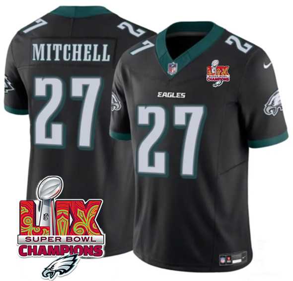 Men & Women & Youth Philadelphia Eagles #27 Quinyon Mitchell Black 2025 Eagles Logo Super Bowl LIX Patch New F.U.S.E. Vapor Untouchable Limited Stitched Jersey Dzhi,We sell and wholesale Men & Women & Youth Philadelphia Eagles #27 Quinyon Mitchell Black 2025 Eagles Logo Super Bowl LIX Patch New F.U.S.E. Vapor Untouchable Limited Stitched Jersey Dzhi on line form chian!